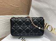 My Dior Talk Phone Pouch Black Cannage Lambskin - 18.5x10x4cm - 5