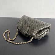 Bottega Veneta Small Lauren 1980 Khaki Leather Clutch Bag - 27x15x7.5cm - 5