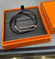 Hermes Roulis Double Tour Bracelet Black - 4