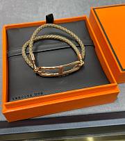 Hermes Roulis Double Tour Bracelet Etoupe - 2