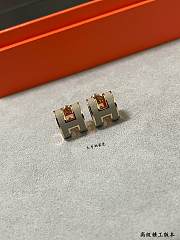 Hermes Mini Pop H Earrings Gray - 4