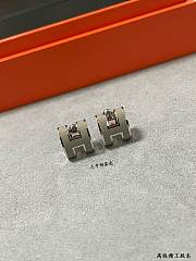 Hermes Mini Pop H Earrings Gray - 3