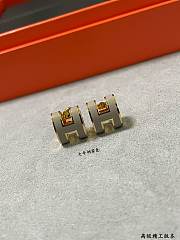 Hermes Mini Pop H Earrings Gray - 2