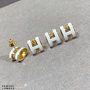 Hermes Mini Pop H Earrings White - 1