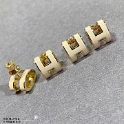 Hermes Mini Pop H Earrings Beige - 1