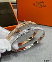 Hermes Kelly Bracelet Small Model with 539 Diamonds - 3