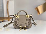 Chloe Marcie Mini Double Carry Bag Light Gray - 21x16x8cm - 1