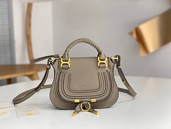 Chloe Marcie Mini Double Carry Bag Light Gray - 21x16x8cm