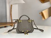 Chloe Marcie Mini Double Carry Bag Dark Gray - 21x16x8cm - 1