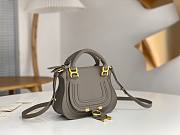 Chloe Marcie Mini Double Carry Bag Dark Gray - 21x16x8cm - 2