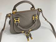 Chloe Marcie Mini Double Carry Bag Dark Gray - 21x16x8cm - 5