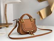 Chloe Marcie Mini Double Carry Bag Brown - 21x16x8cm - 4