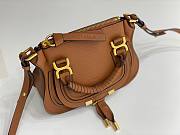 Chloe Marcie Mini Double Carry Bag Brown - 21x16x8cm - 5