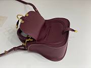 Chloe Marcie Mini Double Carry Bag Burgundy - 21x16x8cm - 6