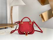 Chloe Marcie Mini Double Carry Bag Red - 21x16x8cm - 1