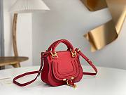 Chloe Marcie Mini Double Carry Bag Red - 21x16x8cm - 3