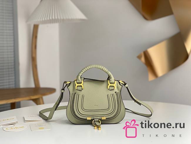 Chloe Marcie Mini Double Carry Bag Green - 21x16x8cm - 1