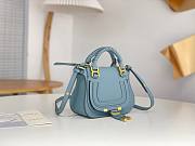 Chloe Marcie Mini Double Carry Bag Blue - 21x16x8cm - 4