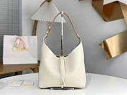 Chloe Small Marcie Hobo Bag In Grained Leather White - 29x21.5x9.5cm - 1