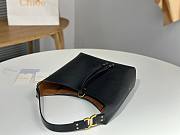 Chloe Small Marcie Hobo Bag In Grained Leather Black - 29x21.5x9.5cm - 5