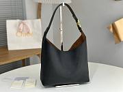 Chloe Small Marcie Hobo Bag In Grained Leather Black - 29x21.5x9.5cm - 3