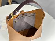 Chloe Marcie Hobo Bag In Grained Leather Brown - 36x29x10cm - 3