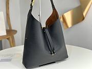 Chloe Marcie Hobo Bag In Grained Leather Black - 36x29x10cm - 6