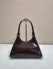 Prada Medium Leather Tote bag Dark Brown - 32x21x15cm - 3