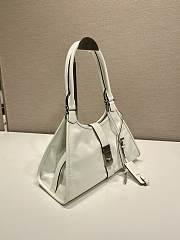 Prada Medium Leather Tote Bag White - 32x21x15cm - 5