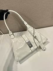 Prada Medium Leather Tote Bag White - 32x21x15cm - 3