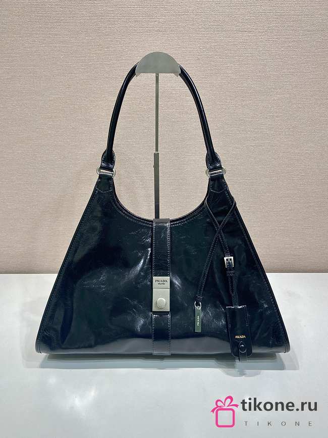 Prada Large Leather Tote bag Black - 39x24.5x14cm - 1