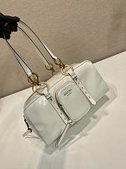 Prada Medium Leather Tote White - 30x14x13.5cm - 5