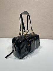 Prada Medium Leather Tote Black - 30x14x13.5cm - 5