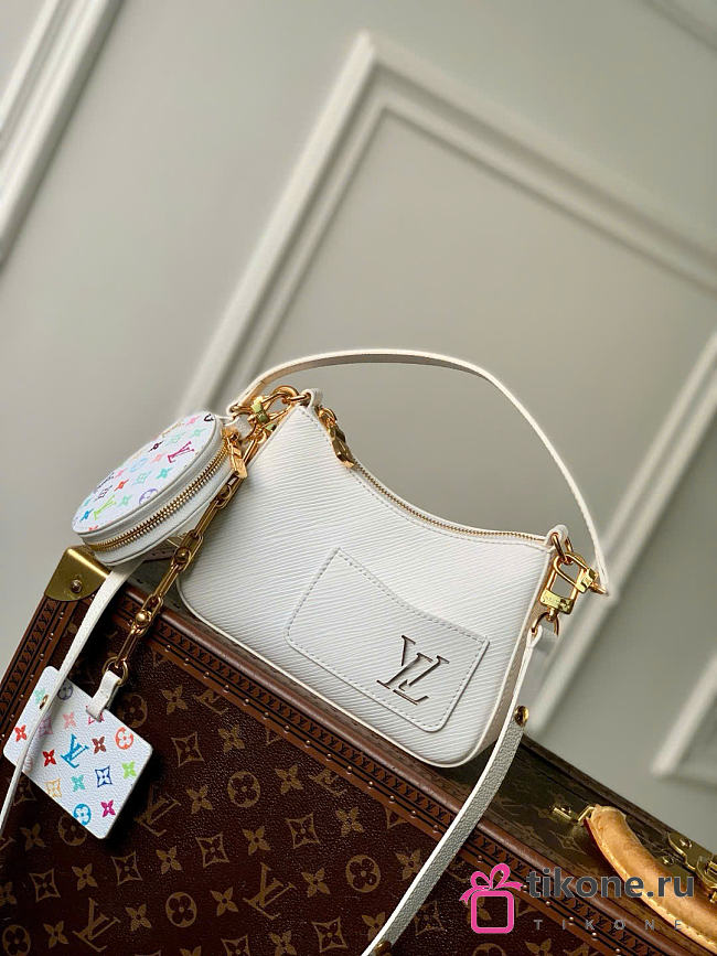 LV x TM Marellini Epi Leather White M13100 - 19x13.5x6.5cm - 1