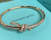 Tiffany Knot Bangle in Rose Gold/ Silver with Diamonds - 4