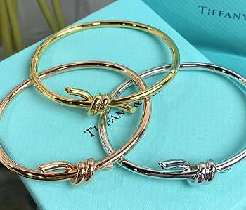 Tiffany Knot Wire Bangle in Rose Gold/ Gold/ Silver