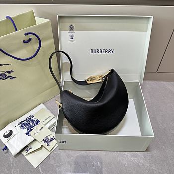 Burberry Knight Arc Bag Black - 28.5x15x22cm