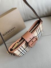 Burberry Check Sling Bag in Archive Beige Briar Brown - 26x6x12cm - 3