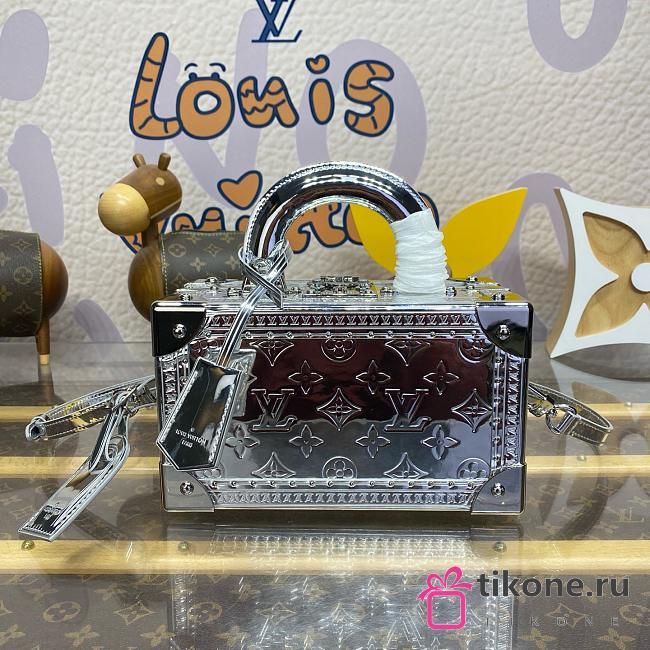 LV Valisette Tresor Silver M12797 - 24x15x12cm - 1