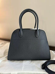 The Row Soft Margaux 10 Bag in Grained Dark Navy - 25.5x18x19cm - 1