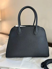 The Row Soft Margaux 10 Bag in Grained Dark Navy - 25.5x18x19cm - 3