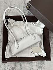 Alaia Le Teckel Small Bag In Goatskin White Gray - 27x8x9cm - 1