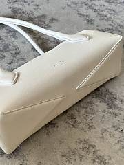 Alaia Le Teckel Small Bag In Goatskin Ivory - 27x8x9cm - 5