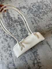 Alaia Le Teckel Small Bag In Goatskin Ivory - 27x8x9cm - 4