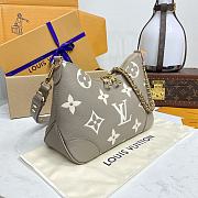 LV Boulogne Bicolor Monogram Empreinte Tourterelle Grey/ Cream M13224 - 29x16x9.5cm - 5