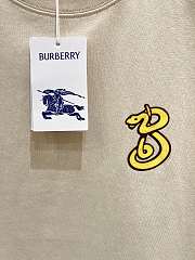 Burberry B Snake Cotton T-shirt Red White - 2