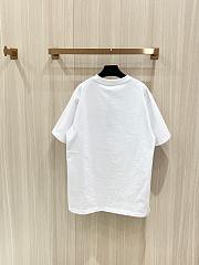 Dior And Kaws T-Shirt Relaxed Fit Cotton Jersey White Black - 5