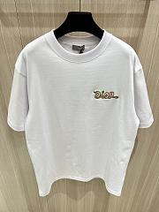 Dior And Kaws T-Shirt Relaxed Fit Cotton Jersey White Black - 3