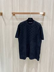 LV Graphic Jacquard Short Sleeved Crewneck Black 1AHCMQ - 2