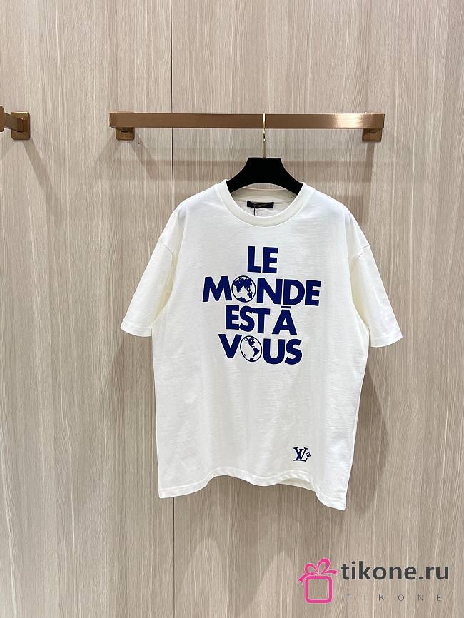 LV Graphic Cotton T-Shirt 1AHCW4 - 1